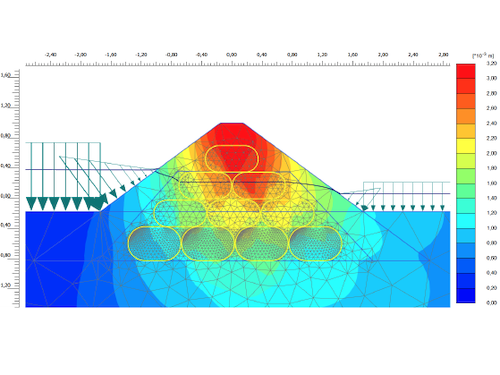 Image of a separation dam for the formation of a floodplain